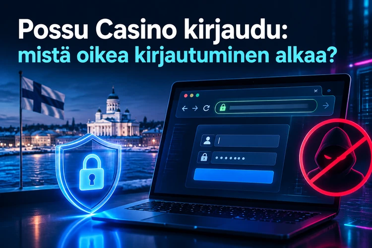 Possu Casino kirjaudu: mistä oikea kirjautuminen alkaa?