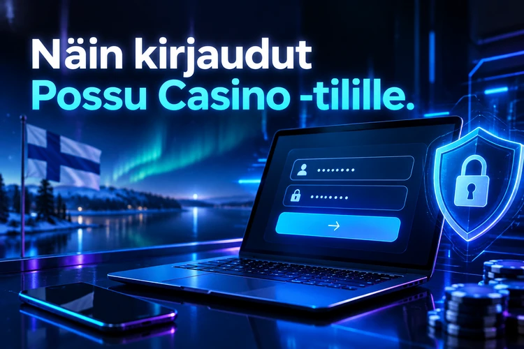 Näin kirjaudut Possu Casino -tilille