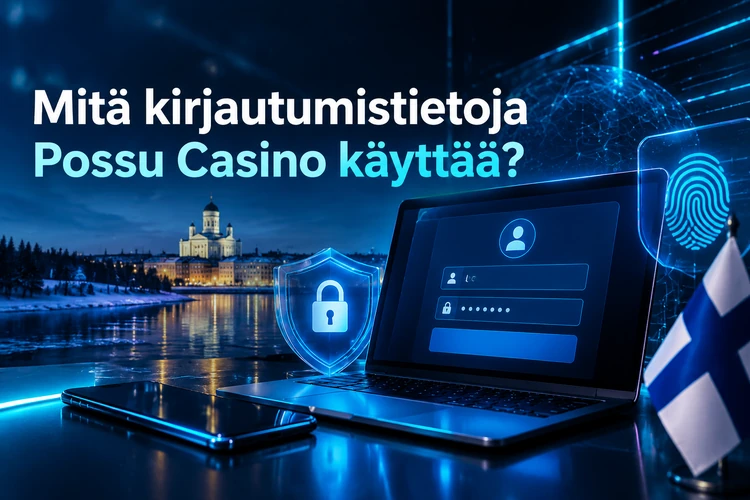 Mitä kirjautumistietoja Possu Casino käyttää?