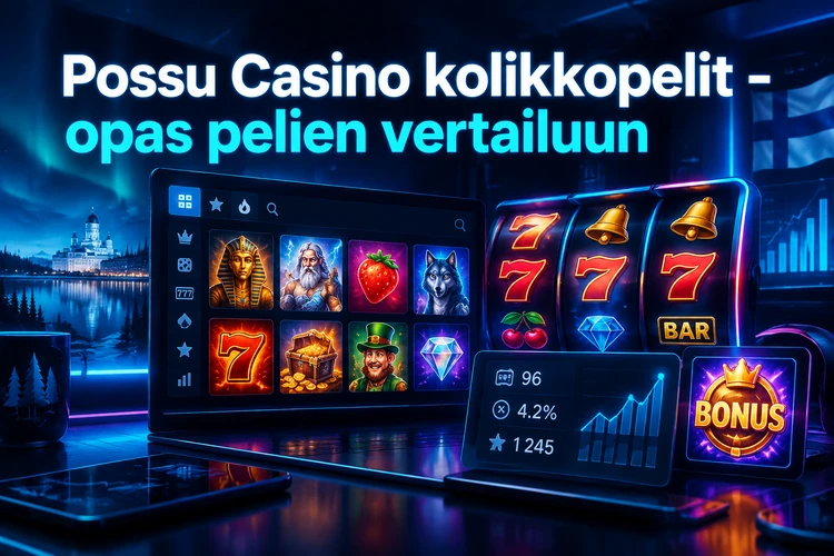 Possu Casino kolikkopelit - opas pelien vertailuun