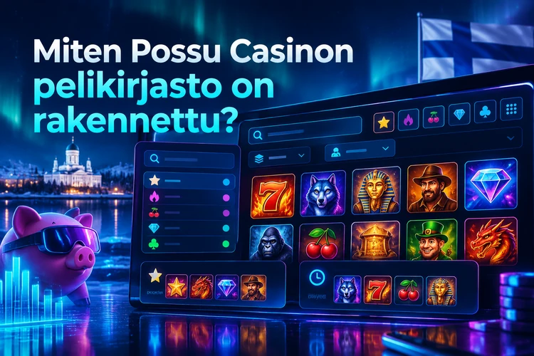 Miten Possu Casinon pelikirjasto on rakennettu?