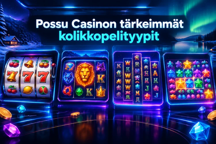 Possu Casinon tärkeimmät kolikkopelityypit